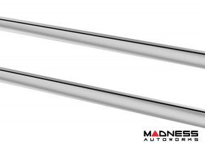 Alfa Romeo Stelvio Roof Rack Cross Bars - for models w/ factory roof rails - Silver 2018-2025 Alfa Romeo Stelvio Roof Rack Cross Bars - for models w/ factory roof rails - Silver 2018-2025